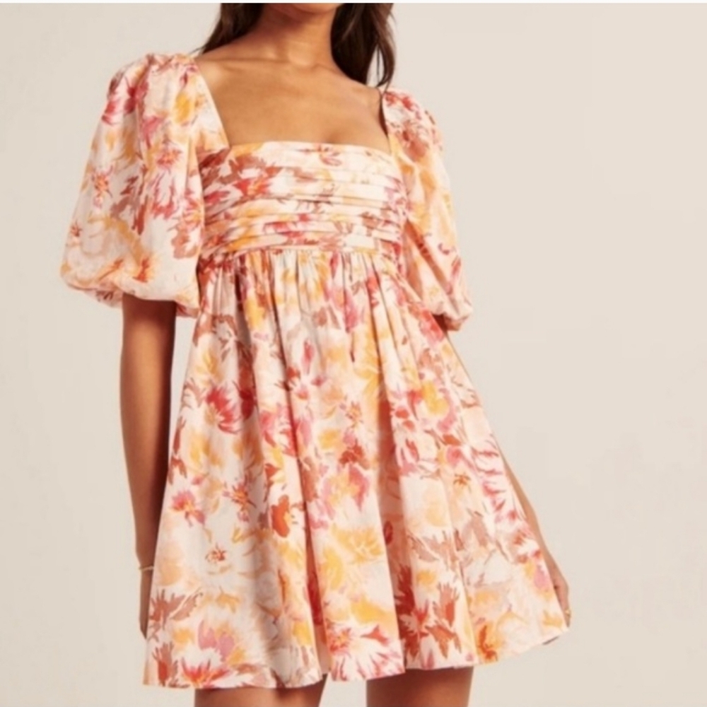 Abercrombie & Fitch Emerson Puff Sleeve Dress Size Small